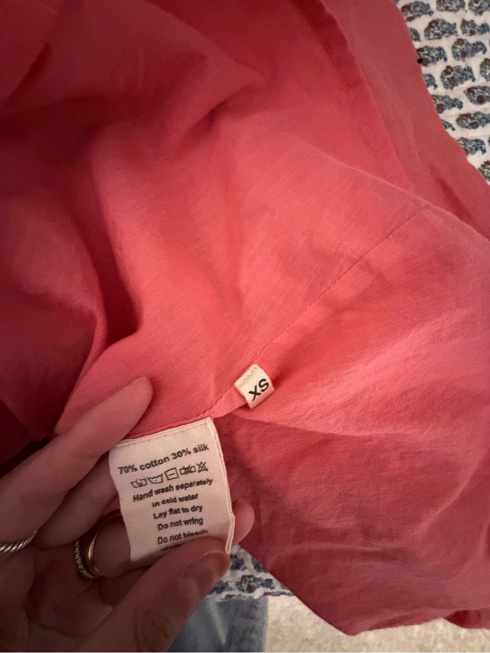 Emma Rothkopf Ida Pintuck Dress - Rose XS - Picture 5 of 5